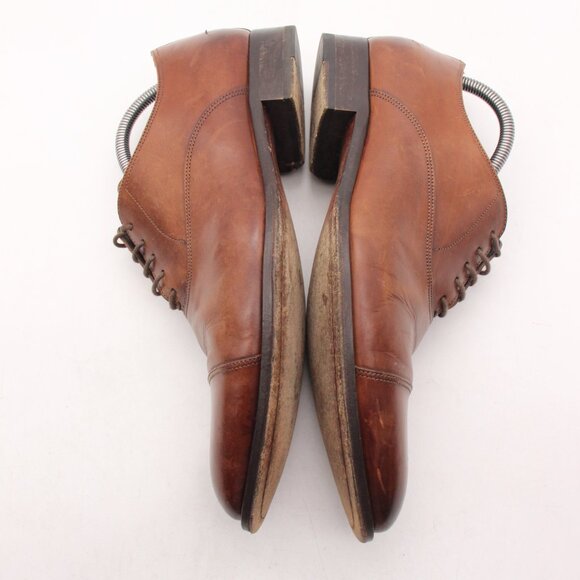 To Boot New York Mens Aidan Men's 9 Dress Shoes Oxfords Cap Toe Brown Leather - Picture 8 of 12